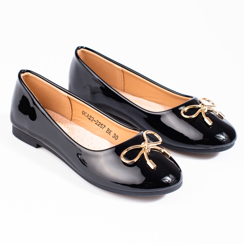 Vinceza Ballerine da bambina Shelovet laccate nere nero 1
