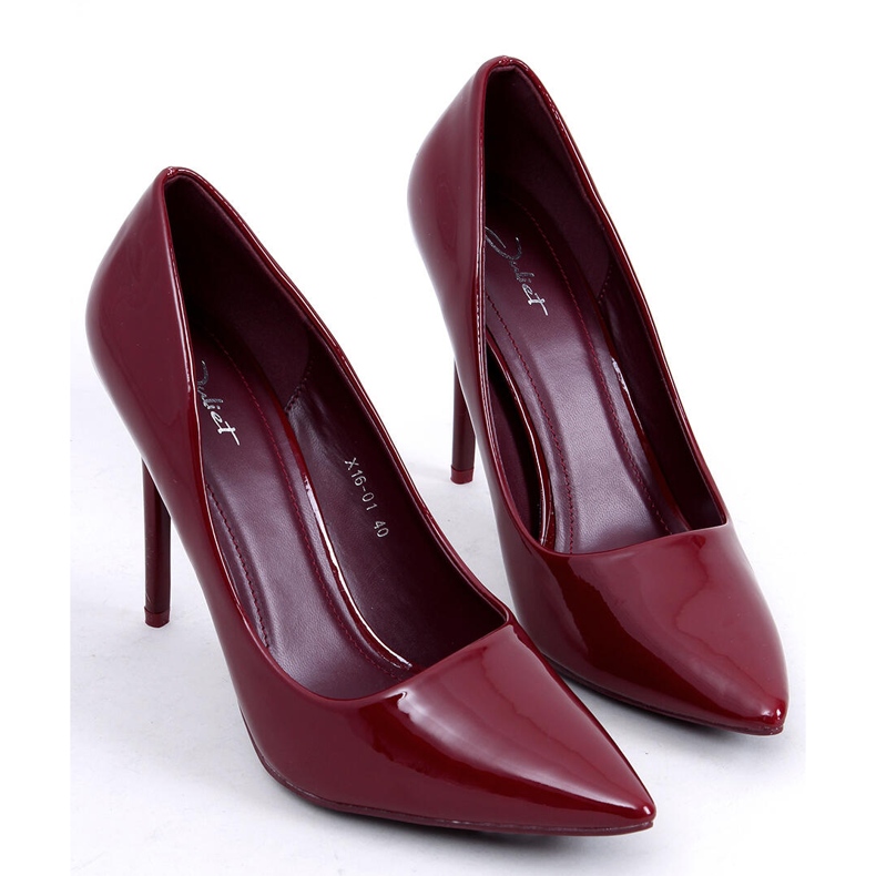 BM Tacchi alti da donna laccati Rutina Wine II Specie rosso 1
