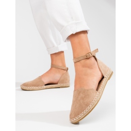 Espadrillas Vinceza da donna con fibbia beige 1