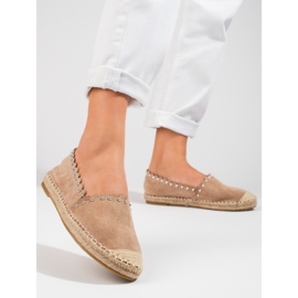 Espadrillas beige Vinceza da donna 1