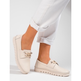Vinceza scarpe in pelle beige 1