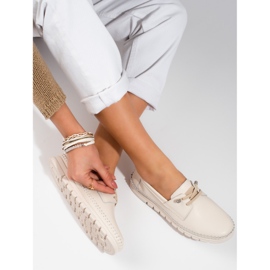 Vinceza scarpe in pelle beige 2