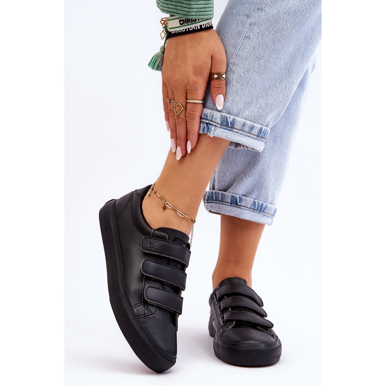 Scarpe da ginnastica classiche con velcro Big Star LL274A206 nere nero 1