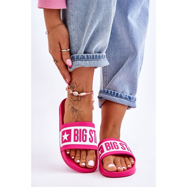 Pantofole da donna Big Star Classic LL274741 rosa 2