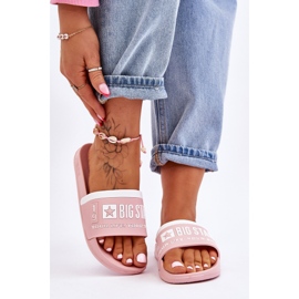 Pantofole Big Star Light da donna LL274730 Rosa chiaro 1