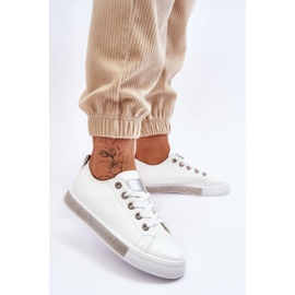 PS1 Sneakers basse da donna con Jets Bianco-Argento Demira 2