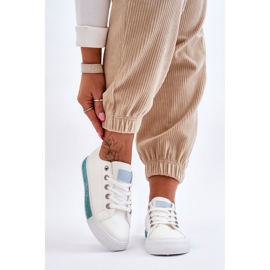 Sneakers Basse Da Donna Con Demira Jets Bianche E Azzurre bianco 2