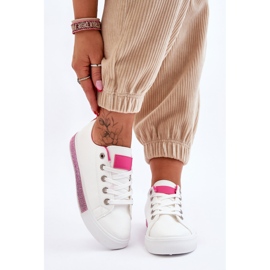 Sneakers Basse Da Donna Con Demira Jets Bianche E Rosa bianca 1