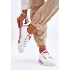 Sneakers Basse Da Donna Con Demira Jets Bianche E Rosa bianco 2