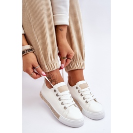 PS1 Sneakers basse da donna con Jets Bianco-Beige Demira bianca 1