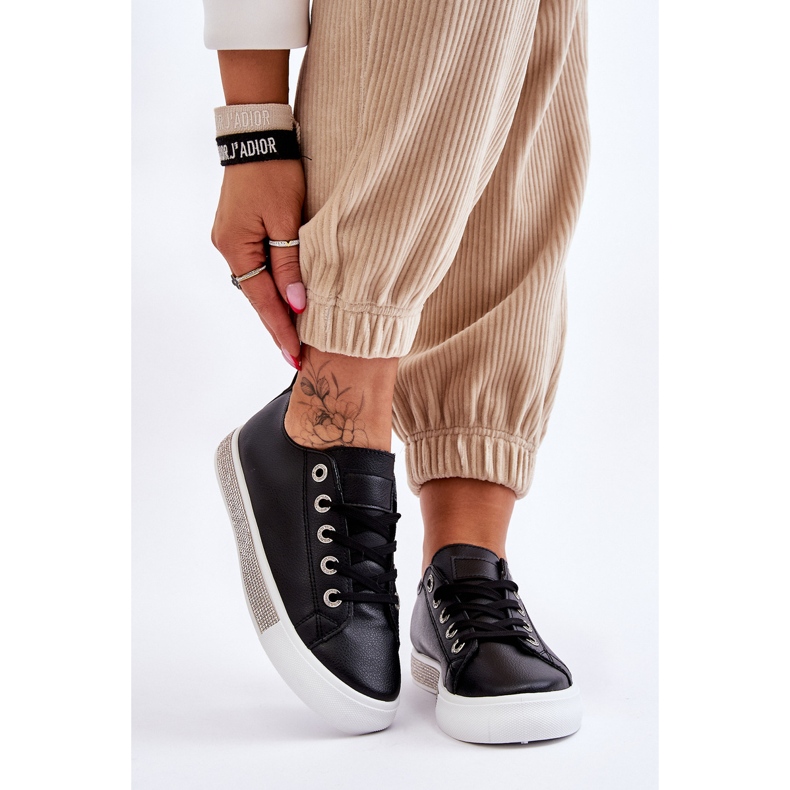 Sneakers Basse Da Donna Con Jets Nere E Bianche Demira bianca 1