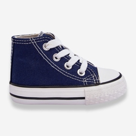 Sneakers alte da bambino Filemon blu navy 1