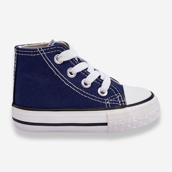 Sneakers alte da bambino Filemon blu navy 1