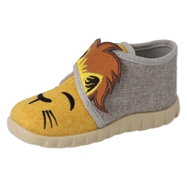Scarpe per bambini Befado 465P109 grigio giallo 2