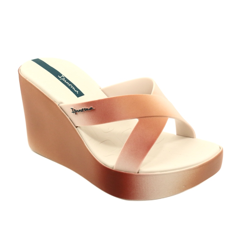 Ciabatte con zeppa Ipanema 83423 Colore Fem AI973 Beige/Marrone 1
