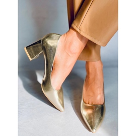 PA1 Décolleté tacco alto Althea Gold d'oro 1