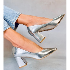 PA1 Décolleté tacco alto Althea Silver argento 2