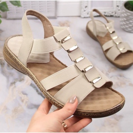 Sandalo slip-on da donna eVento 4940 beige 1