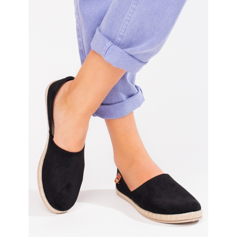 Espadrillas leggere Vinceza da donna nere nero 1