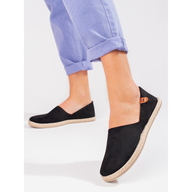 Espadrillas leggere Vinceza da donna nere nero 2