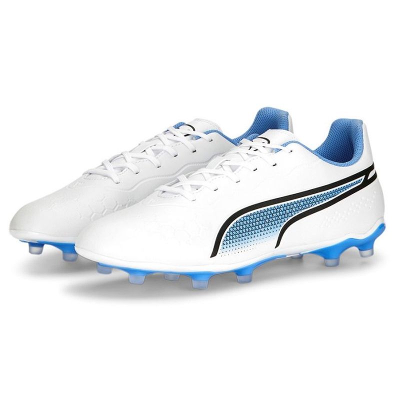 Scarpe da calcio Puma King Match FG/AG M 107257 01 bianca bianca 1