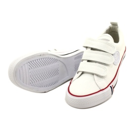 Scarpe da ginnastica da bambino American Club LH63/22 con velcro, di colore bianco 5