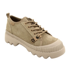 Scarpe sportive in pelle scamosciata Big Star KK274511 Beige 5