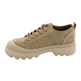 Scarpe sportive in pelle scamosciata Big Star KK274511 Beige 6