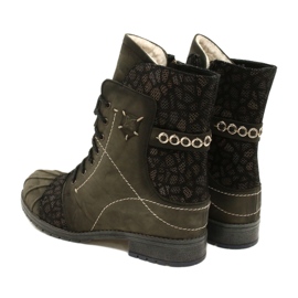 Stivali in pelle caldi da donna Maciejka Oliva 03961-24 verde 5