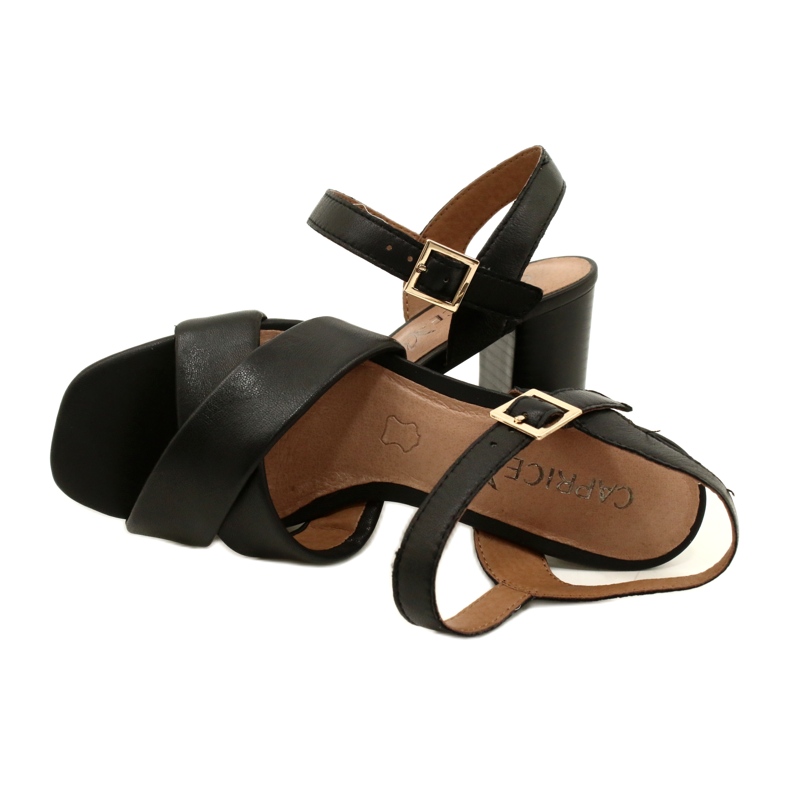 Caprice Sandali da donna 9-28302-20 040 Nero Softnap 5