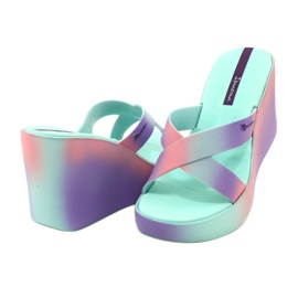 Sandali con zeppa Ipanema 83423 Colore Fem AI963 Verde/Lilla viola rosa 3