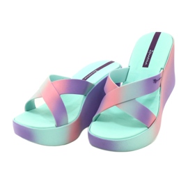 Sandali con zeppa Ipanema 83423 Colore Fem AI963 Verde/Lilla viola rosa 2