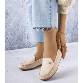 BM Mocassini beige con soletta in pelle di Verrill 1