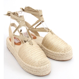 BM Sandali da donna Seila Gold espadrillas d'oro 1