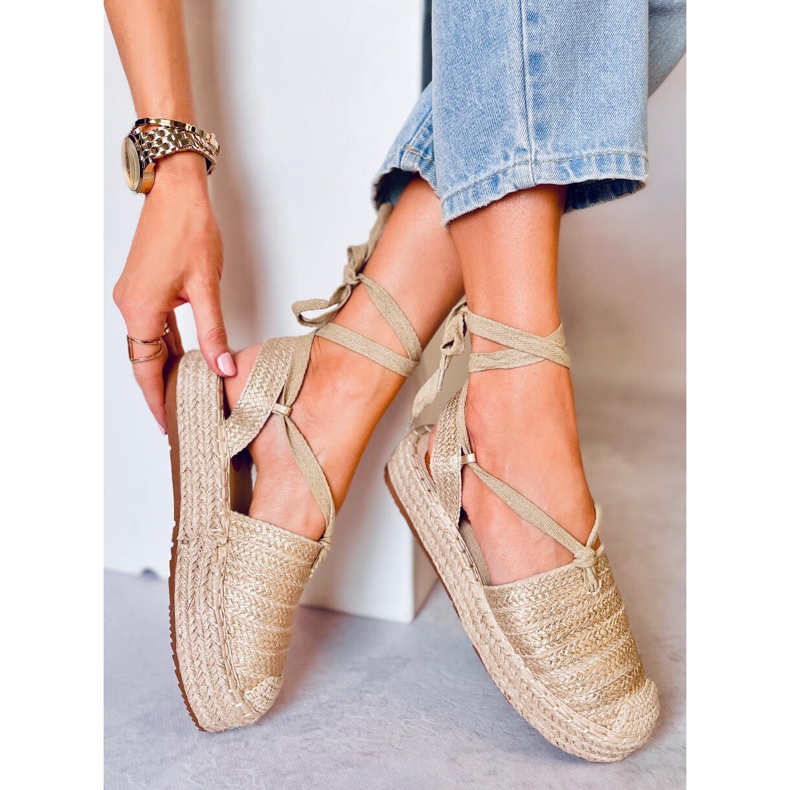 BM Sandali da donna Seila Gold espadrillas d'oro 2
