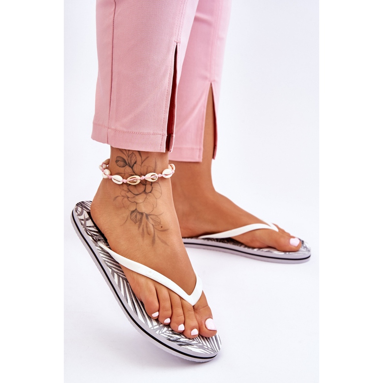 Infradito alla moda da donna Big Star LL274818 Bianco bianca 2