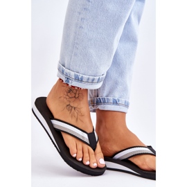 Infradito da donna con piattaforma Big Star LL274781 nero 2