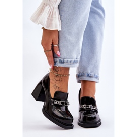 S.Barski Pompe comode su tacchi massicci Julien nero 1