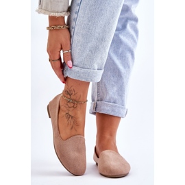 BM Ballerine Nash classiche in camoscio beige 1