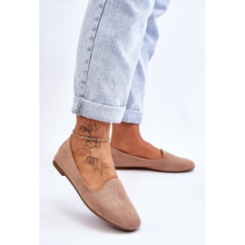 BM Ballerine Nash classiche in camoscio beige 2