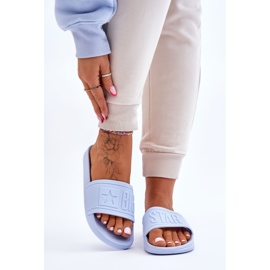 Pantofole da donna Big Star HH274A042 Azzurro blu 1