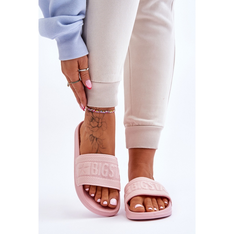 Pantofole Big Star alla moda femminile LL274A157 rosa chiaro 1