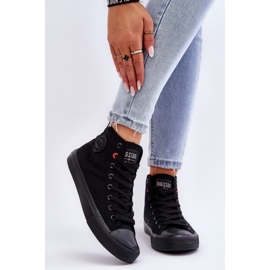Sneakers Classiche Alte da Donna Big Star T274033 Nere nero 2