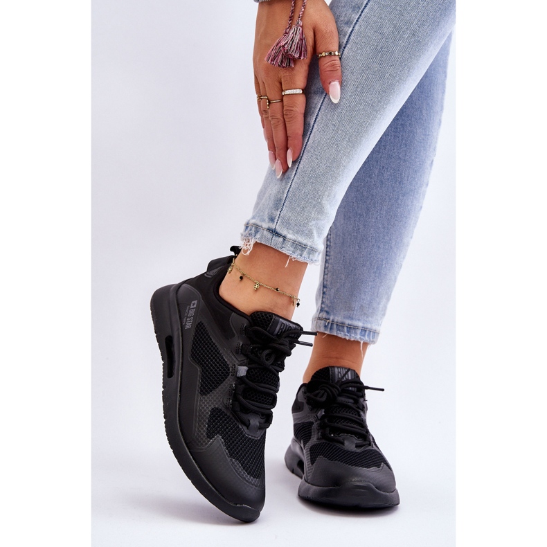 Scarpe Sportive da Donna Sneakers Big Star LL274372 Nere nero 1
