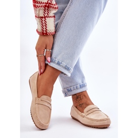 FC3 Mocassini Classici Da Donna In Camoscio Beige Ivana 2