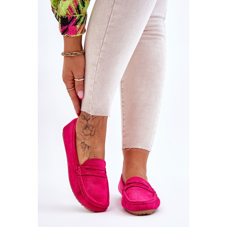 FC3 Mocassini Classici Da Donna In Camoscio Fucsia Ivana rosa 1