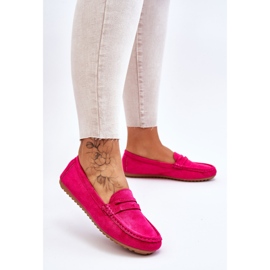 FC3 Mocassini Classici Da Donna In Camoscio Fucsia Ivana rosa 2