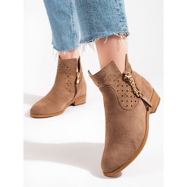 Stivali Vinceza traforati beige da donna primaverili 1
