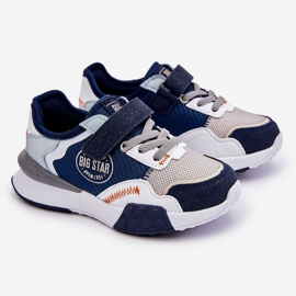 Sneakers da bambino Memory Foam System Big Star LL374225 Navy blu 1