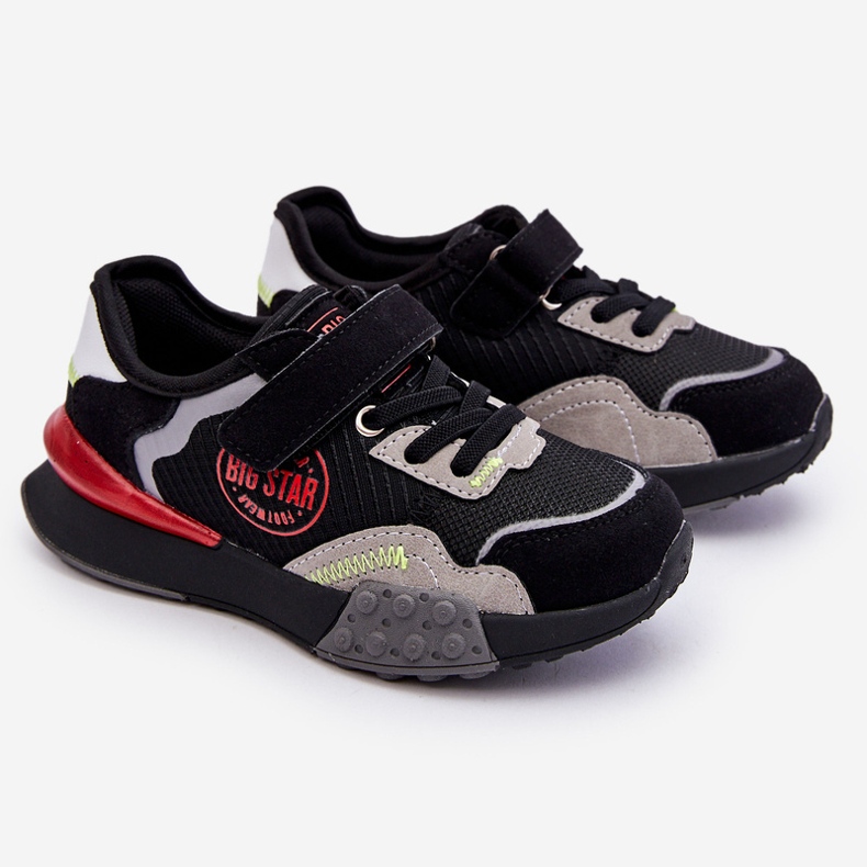 Sneakers da bambino Memory Foam System Big Star LL374224 Nere nero 1